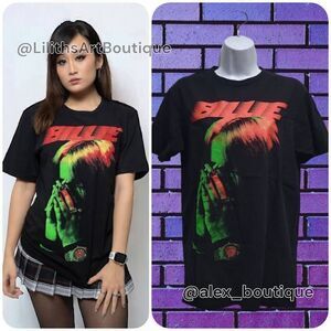 Billie Eilish Unisex Tee Shirt (L004)-Size M for Men/Women